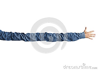 Very long arm Stock Photo