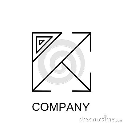 Very nice cool logo. Elegant, luxurious and contemporary. Stock Photo