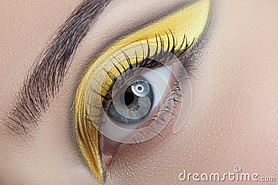 Very nice makeup. Stock Photo