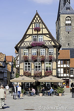 very old german village Quedlinburg Editorial Stock Photo