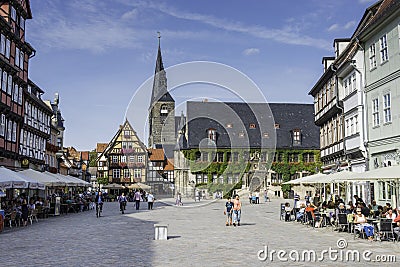 Very old german village Quedlinburg Editorial Stock Photo