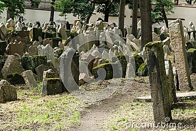 The very old jewish cemetery Stock Photo