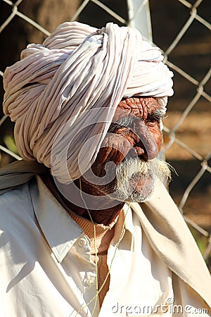 Very Old man thinking Editorial Stock Photo