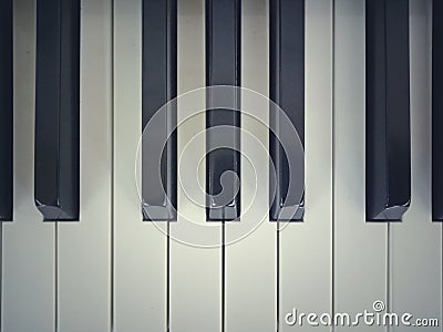 Very old piano Stock Photo