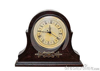 Very Old Retro Antique Clock Stock Photo