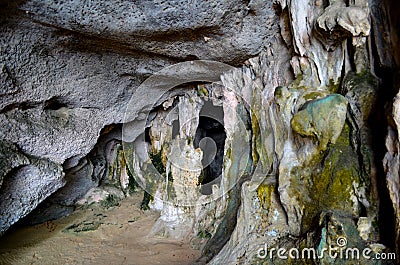 Very popular cave at nort of Thailand Stock Photo