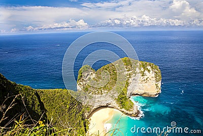 Very popular manta view, Nusa Penida, Indonesia Stock Photo