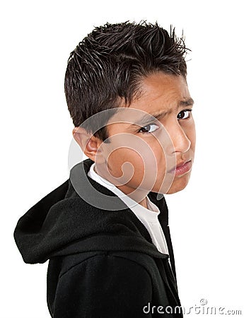 Very Sad Boy Stock Photo