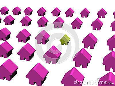 Very small house Stock Photo