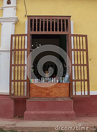 A Small Store in Trinidad, Cuba Editorial Stock Photo