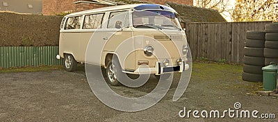 A very smart VW camper van. Stock Photo