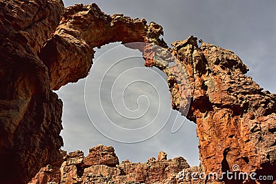 A very special natural sculpture in the Cederberg Stock Photo