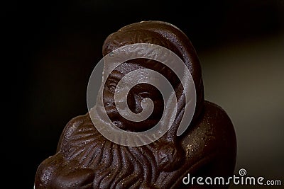 little chocolate santa claus Stock Photo