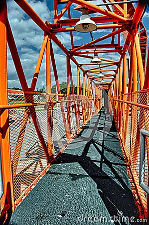 Historic Apollo 11 Walkway at NASA Kennedy Space Center at Cape Canaveral Editorial Stock Photo