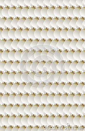 A very white pattern made from circles. Stock Photo