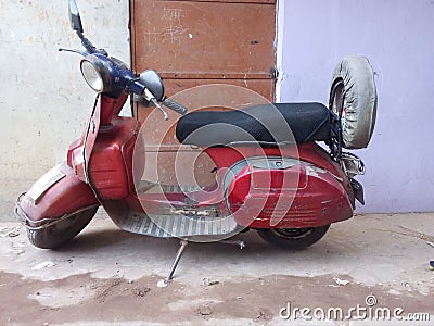 Vespa bajaj chetak Stock Photo