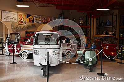 Vespa Lounge at Orlando Auto Museum in Dezerland Park Orlando, Florida Editorial Stock Photo