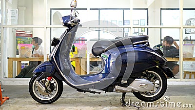 Vespa matic motorcycle Editorial Stock Photo
