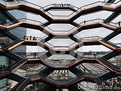 The Vessel at Hudson Yards Stock Photo