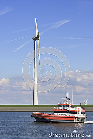 Vessel of World Marine Offshore, Eemshaven, Holland Editorial Stock Photo