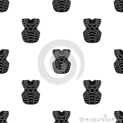 Vest baseball. Baseball single icon in black style vector symbol stock illustration web. Vector Illustration