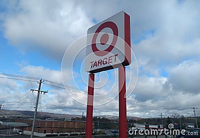 Target logo sign at road side Editorial Stock Photo