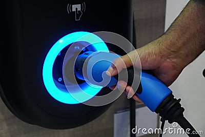 Vestel electric vehicle charger Stock Photo
