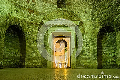 Vestibule.Palace of the Emperor Diocletian.Split. Croatia Stock Photo