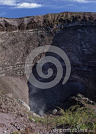 Vesuvius fumaroles Stock Photo