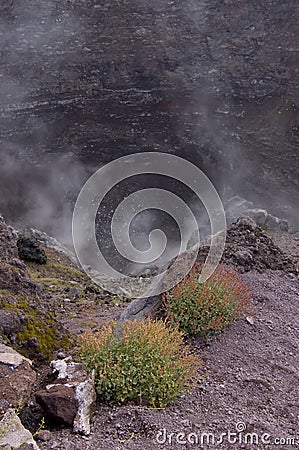 Vesuvius volcano crater Stock Photo