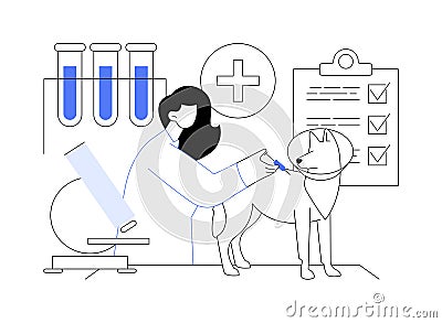 Vet clinic abstract concept vector illustration. Cartoon Illustration