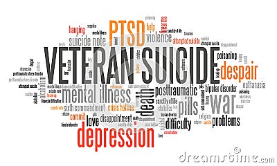 Veteran suicides PTSD Stock Photo