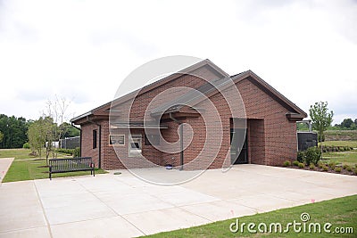 Veterans Cemetery Building at Parker Crossroads Editorial Stock Photo