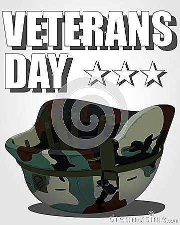 Veterans day poster Cartoon Illustration