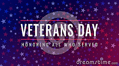 Veterans Day - Remember All Whoo Served greeting card Vector Illustration