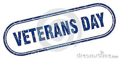 Veterans day stamp Vector Illustration