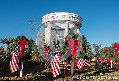 Veterans Memorial, Arizona Medal of Honor Stock Photo