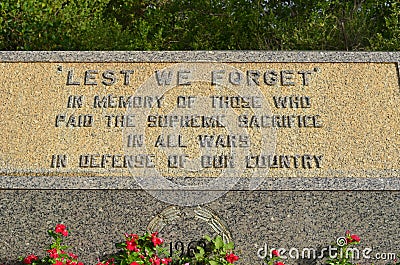 Veterans Monument Editorial Stock Photo