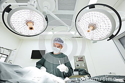 A veterinarian doctor working in operation room Editorial Stock Photo