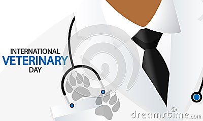 Veterinary Day International Doctor Vector Illustration
