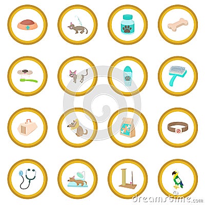 Veterinary icon circle Vector Illustration