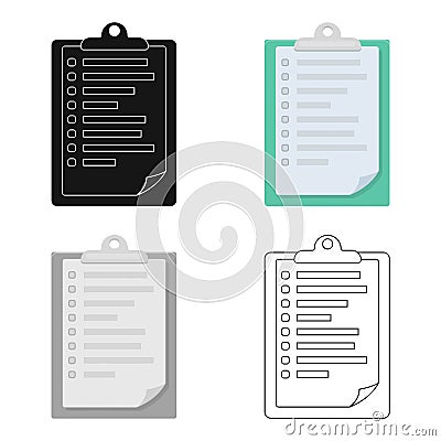 Veterinary pet health card icon in cartoon style on white background. Veterinary clinic symbol stock vector Vector Illustration