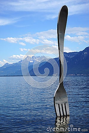 The fork Editorial Stock Photo