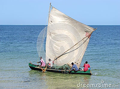 Vezo fisherman Editorial Stock Photo