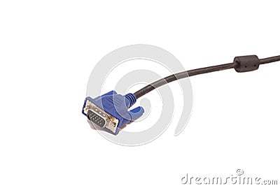VGA tech pc input cable connector Stock Photo