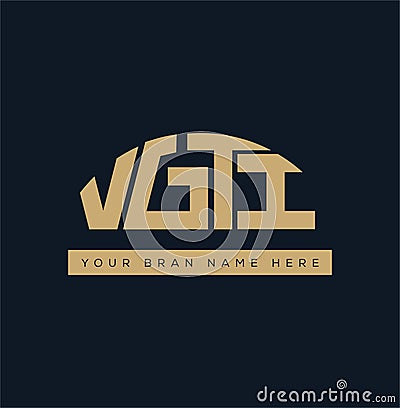 VGTI Initial letters brand name icon Vector Illustration