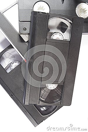 VHS tape Stock Photo