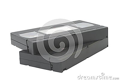 VHS tapes Stock Photo