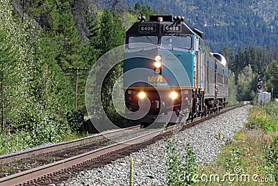 VIA Rail Canada Train Editorial Stock Photo