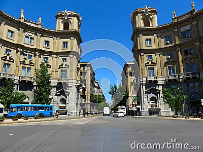 The Via Roma street in Palermo, Italy Editorial Stock Photo